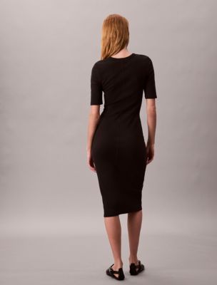 Женские платья Calvin Klein Cotton Contour Midi Dress — фото 4