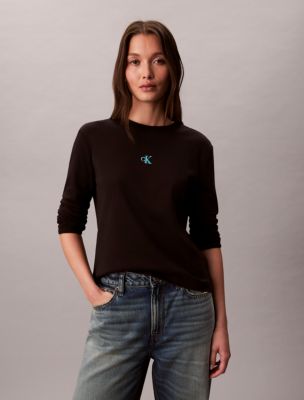 Ombre Logo Graphic Classic T-Shirt, Black