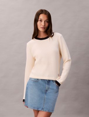 Waffle Knit T-Shirt, Shortbread