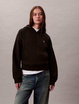 Archive Logo Fleece Hoodie, Black