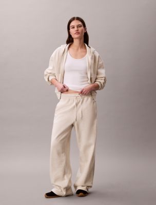 Logo Tape Sweatpants, Vanilla Heather