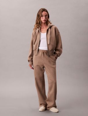 Logo Tape Zip Relaxed Hoodie | Calvin Klein