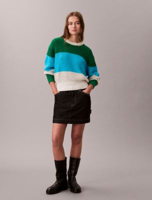 Женские свитеры Calvin Klein Chunky Stripe Relaxed Sweater — фото 3