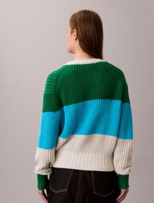 Женские свитеры Calvin Klein Chunky Stripe Relaxed Sweater — фото 4