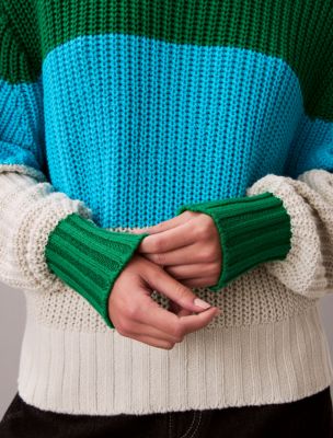 Женские свитеры Calvin Klein Chunky Stripe Relaxed Sweater — фото 5