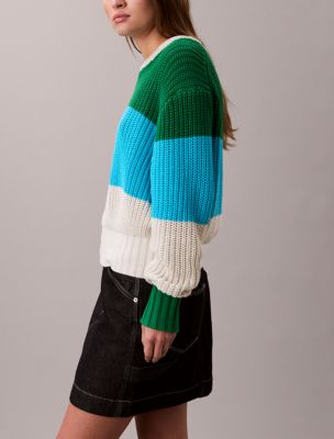 Женские свитеры Calvin Klein Chunky Stripe Relaxed Sweater — фото 6