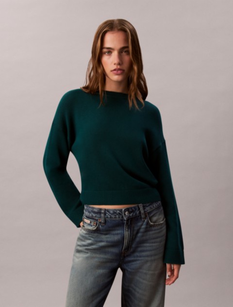 Женские свитеры Calvin Klein Cotton Relaxed Crewneck Sweater