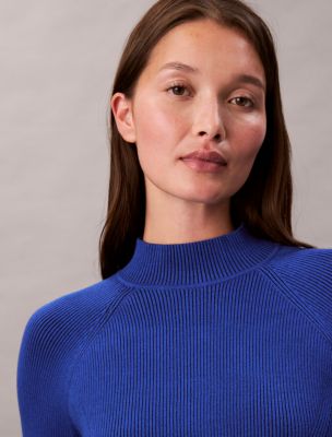 Женские свитеры Calvin Klein Tech Knit Rib Mock Neck Sweater — фото 2