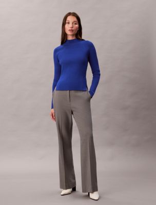 Женские свитеры Calvin Klein Tech Knit Rib Mock Neck Sweater — фото 4