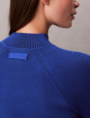 Женские свитеры Calvin Klein Tech Knit Rib Mock Neck Sweater — фото 6