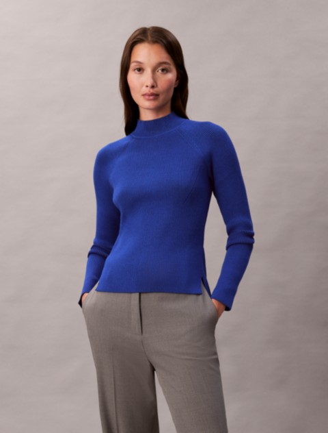 Женские свитеры Calvin Klein Tech Knit Rib Mock Neck Sweater
