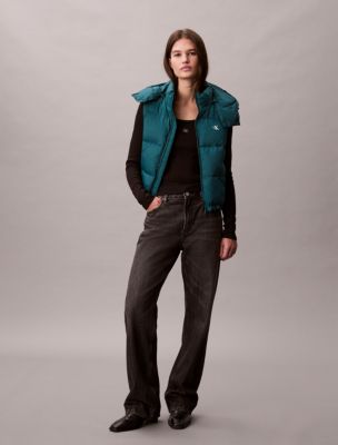 Nylon Monogram Puffer Vest, Maya