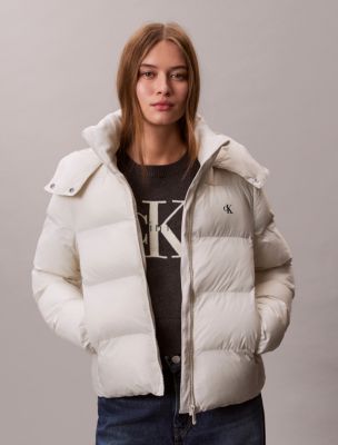 Nylon Puffer Jacket, Chalk