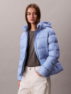 Slim Puffer Jacket, Frozen Fjord