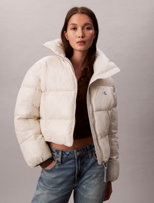 Shine Puffer Jacket, Chalk