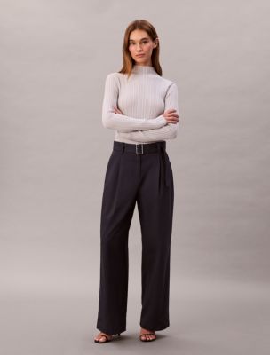 Belted Tailored Pants, Inkwell