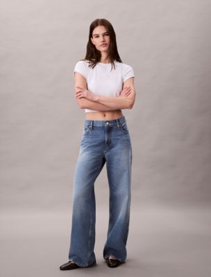 Low Rise Baggy Jeans, Carmine