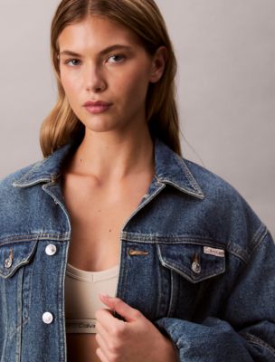 Женские куртки Calvin Klein Denim Bubble Jacket — фото 3