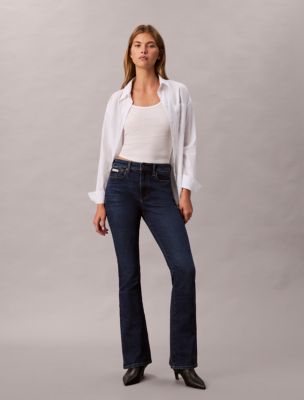 Flared Jeans, Medium Blue