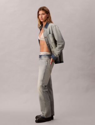 Женские джинсы Calvin Klein Selvedge Relaxed Bootcut Jeans — фото 3