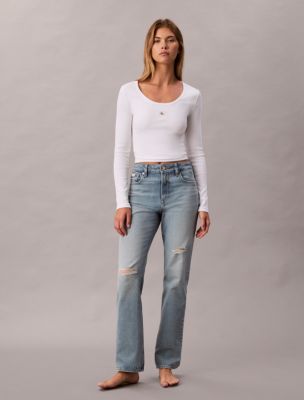 High Rise Straight Jeans, Riverside