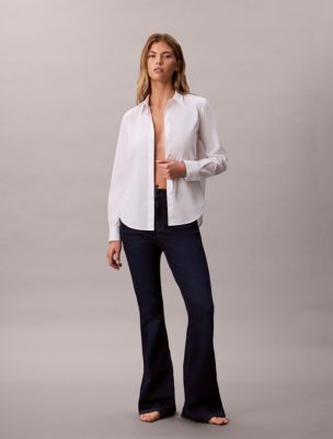 High Rise Flare Jeans, Blue Orbit