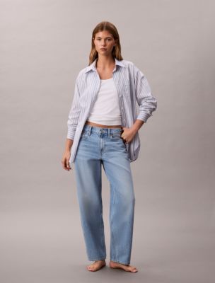 90s Straight Jeans, Light River