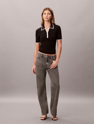 90s Straight Jeans, Slate Grey