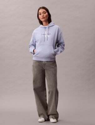 Monologo French Terry Hoodie, Casual Blue 
