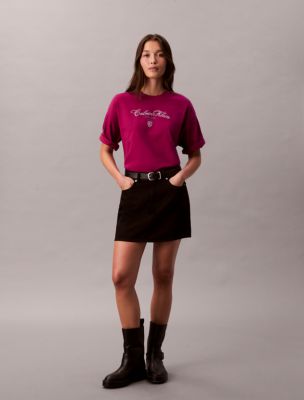 Script Logo Graphic Relaxed T-Shirt, Fruity Sangria