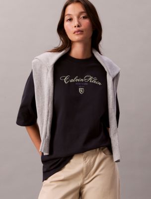 Script Logo Graphic Relaxed T-Shirt, Inkwell