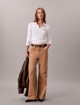 Corduroy 5-Pocket Pants, Amphora