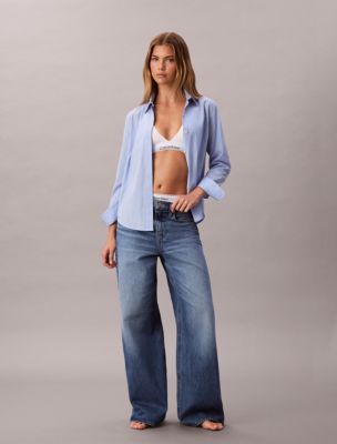 Wide Leg Jeans, Classon Blue
