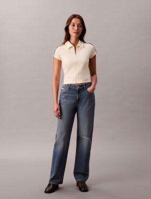 90s Straight Jeans, Blue Crest