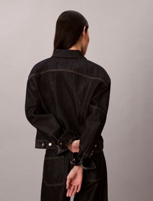Женские куртки Calvin Klein Lunar New Year Denim Trucker Jacket — фото 3