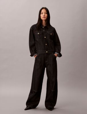 Женские куртки Calvin Klein Lunar New Year Denim Trucker Jacket — фото 5