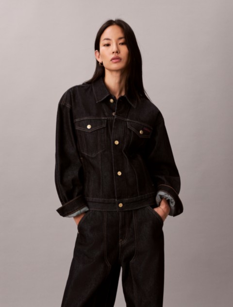 Женские куртки Calvin Klein Lunar New Year Denim Trucker Jacket