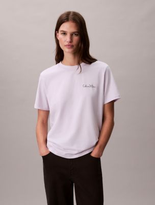 Small Script Logo Classic T-Shirt, Frosty Lilac