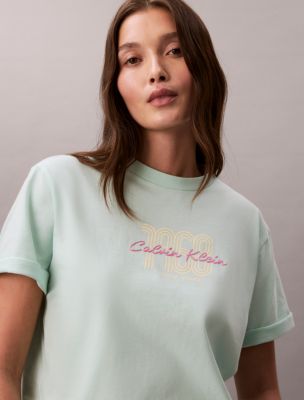 1968 Logo Graphic Boxy T-Shirt, Dewdrop Green