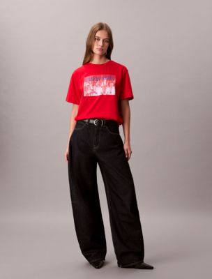 Cityscape Logo Graphic Boxy T-Shirt, Adrenaline Rush