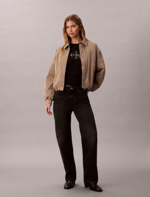 90s Straight Jeans, Sanded Black