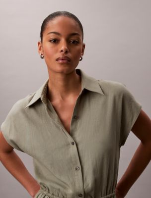 Женские комбинезоны Calvin Klein Linen Blend Romper — фото 2
