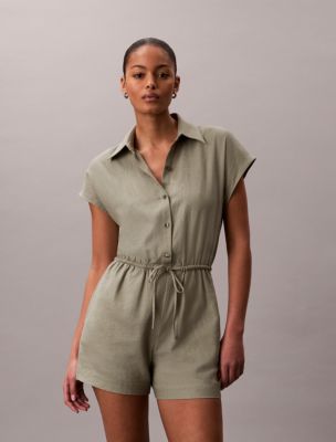 Женские комбинезоны Calvin Klein Linen Blend Romper — фото 3