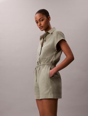 Женские комбинезоны Calvin Klein Linen Blend Romper — фото 4