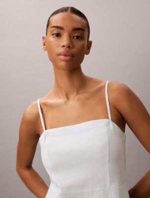 Linen Blend Dress | Calvin Klein