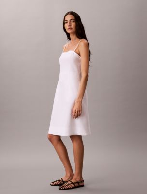 Linen Blend Dress | Calvin Klein USA