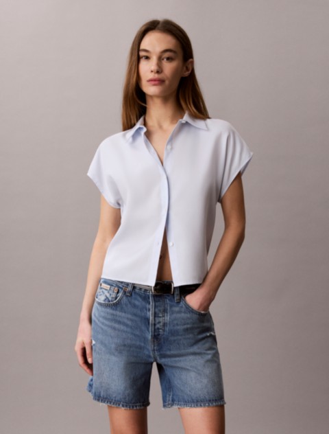Женские рубашки Calvin Klein Lyocell Button-Down Shirt