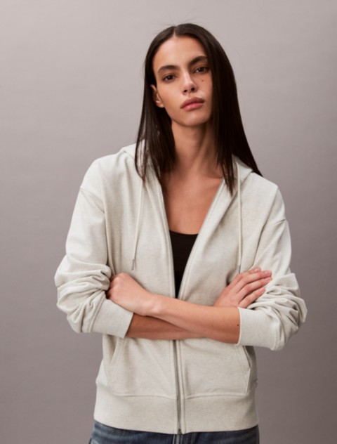 Женские худи Calvin Klein Terry Embossed Monologo Relaxed
