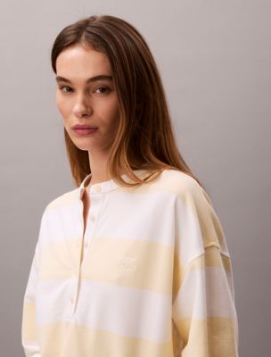Женские топы Calvin Klein Varsity Stripe Henley Top — фото 3