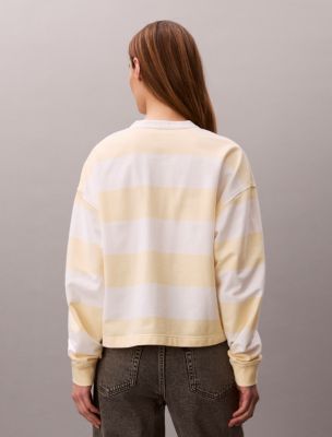 Женские топы Calvin Klein Varsity Stripe Henley Top — фото 4